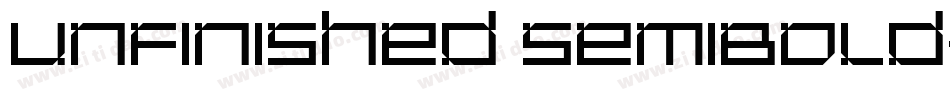 Unfinished SemiBold字体转换